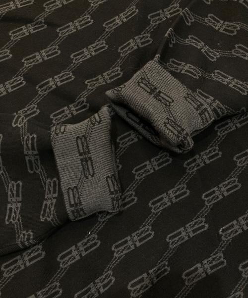 BALENCIAGA（バレンシアガ）BALENCIAGA (バレンシアガ) BBモノグラムロゴジャガードセーター 23SS 　733859 ブラック サイズ:Lの古着・服飾アイテム