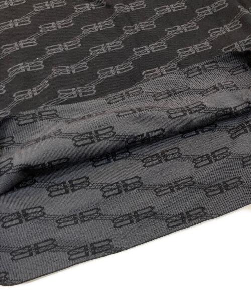 BALENCIAGA（バレンシアガ）BALENCIAGA (バレンシアガ) BBモノグラムロゴジャガードセーター 23SS 　733859 ブラック サイズ:Lの古着・服飾アイテム