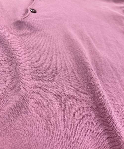 JOHN SMEDLEY（ジョンスメドレー）JOHN SMEDLEY (ジョンスメドレー) ニットポロシャツ ピンク サイズ:Sの古着・服飾アイテム