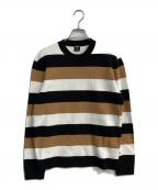 HUGO BOSSヒューゴ ボス）の古着「estebano crewneck sweater　50466540」｜ブラック×ベージュ