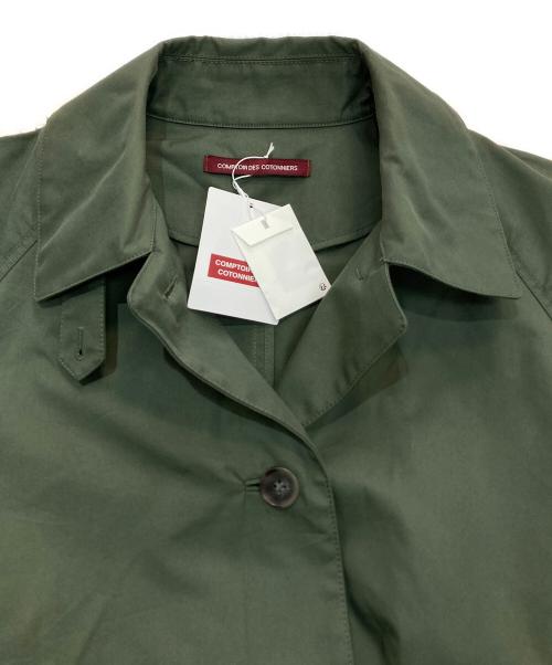 Comptoir des Cotonniers（コントワー・デ・コトニエ）Comptoir des Cotonniers (コントワー・デ・コトニエ) UNIQLO (ユニクロ) コットントレンチコート　3SCO003C19 グリーン サイズ:7 未使用品の古着・服飾アイテム
