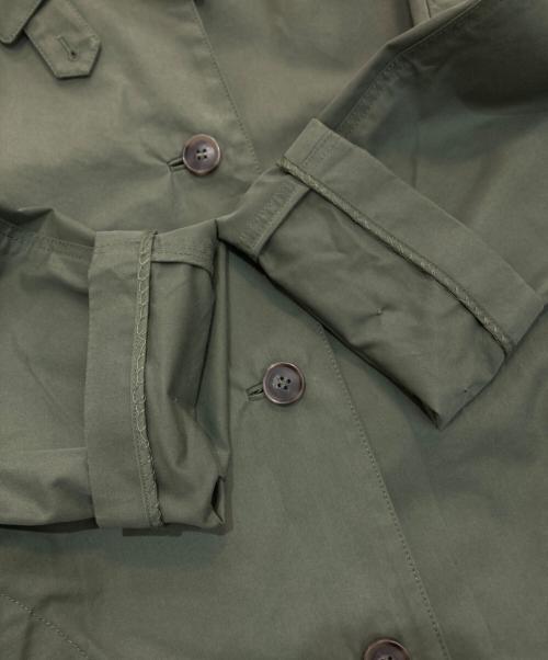Comptoir des Cotonniers（コントワー・デ・コトニエ）Comptoir des Cotonniers (コントワー・デ・コトニエ) UNIQLO (ユニクロ) コットントレンチコート　3SCO003C19 グリーン サイズ:7 未使用品の古着・服飾アイテム