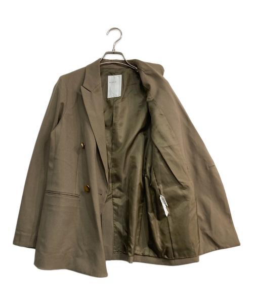 Noble（ノーブル）Noble (ノーブル) ピークドジャケット ブラウン サイズ:36の古着・服飾アイテム