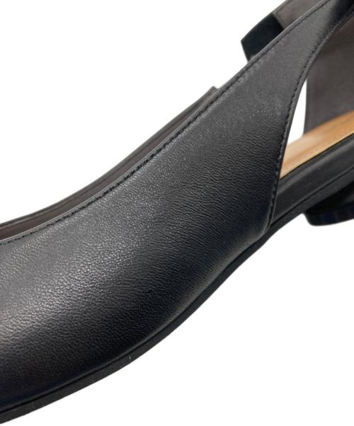 daniella&GEMMA（ダニエラアンドジェマ）daniella&GEMMA (ダニエラアンドジェマ) バックリボンポインテッドフラットパンプス　DA25102 ブラック サイズ:35の古着・服飾アイテム