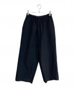 GOSHゴーシュ）の古着「ウールカツラギワイドパンツ　G174-P024」｜ブラック