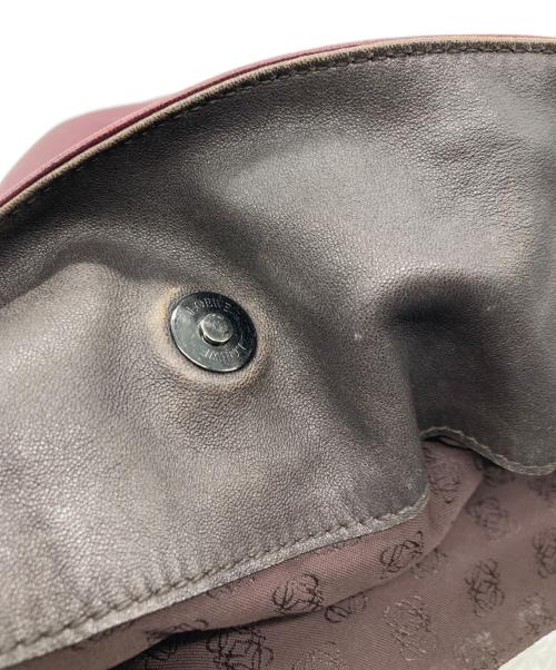 LOEWE MADRID（ロエベ）LOEWE MADRID (ロエベ) フラメンコ 28 巾着 ナッパレザー タッセル ショルダーバッグ ボルドーの古着・服飾アイテム