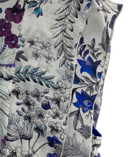 ANAYI（アナイ）ANAYI (アナイ) ドローイングボタニカルボウ ワンピース　24SS　 BUCOL社　102417-14-270 ブルー サイズ:36の古着・服飾アイテム