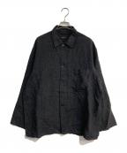 COMOLIコモリ）の古着「リネンドット シャツジャケット」｜ブラウン