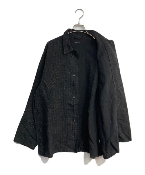 COMOLI（コモリ）COMOLI (コモリ) リネンドット シャツジャケット ブラウン サイズ:2の古着・服飾アイテム