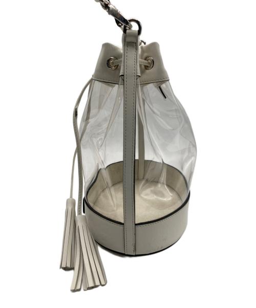 MIU MIU（ミュウミュウ）MIU MIU (ミュウミュウ) 巾着 クリア バッグ ホワイトの古着・服飾アイテム