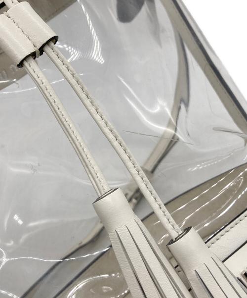 MIU MIU（ミュウミュウ）MIU MIU (ミュウミュウ) 巾着 クリア バッグ ホワイトの古着・服飾アイテム