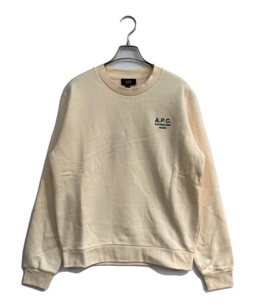 A.P.C.（アーペーセー）A.P.C. (アーペーセー) クルーネックスウェット ベージュ サイズ:M 未使用品の古着・服飾アイテム