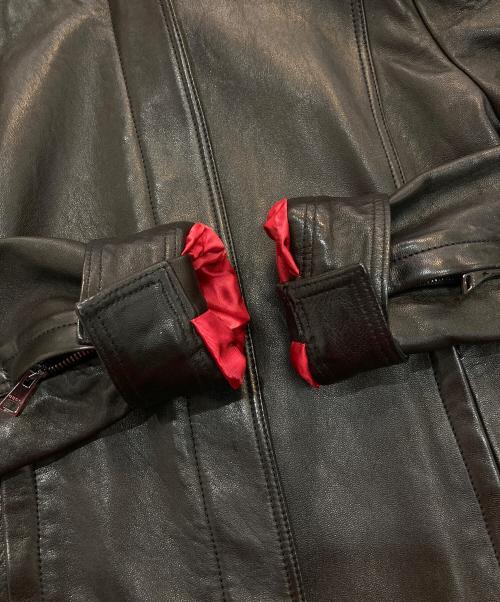 GUCCI（グッチ）GUCCI (グッチ) ラムレザーシングルライダースジャケット　290487-XN571 ブラック サイズ:Sの古着・服飾アイテム