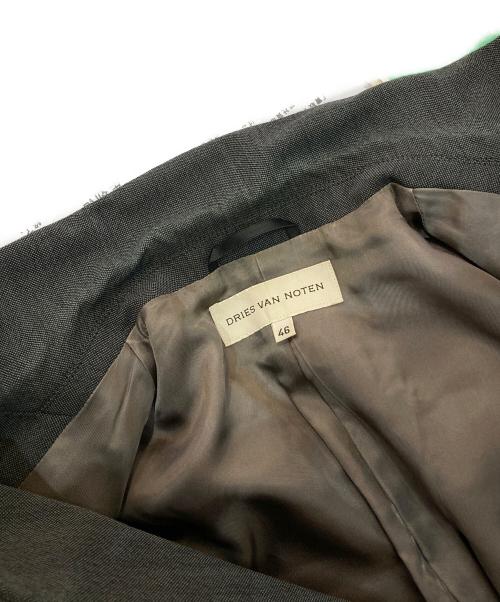 DRIES VAN NOTEN（ドリスヴァンノッテン）DRIES VAN NOTEN (ドリスヴァンノッテン) 3Bテーラードジャケット　ライカ期 グレー サイズ:46の古着・服飾アイテム