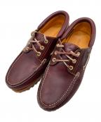 Timberlandティンバーランド）の古着「AUTHENTIC HANDSEWN BOAT SHOE　050009 648」｜バーガンディー