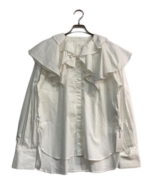 ELENDEEK（エレンディーク）ELENDEEK (エレンディーク) 2WAY ASYME COLLAR BL　512350401401 ホワイト サイズ:Freeの古着・服飾アイテム