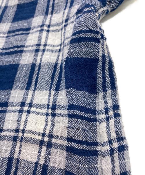 Snidel（スナイデル）Snidel (スナイデル) バリエシャツ　25SS　SWFB251173 ホワイト×ネイビー サイズ:1の古着・服飾アイテム