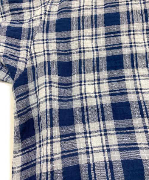 Snidel（スナイデル）Snidel (スナイデル) バリエシャツ　25SS　SWFB251173 ホワイト×ネイビー サイズ:1の古着・服飾アイテム