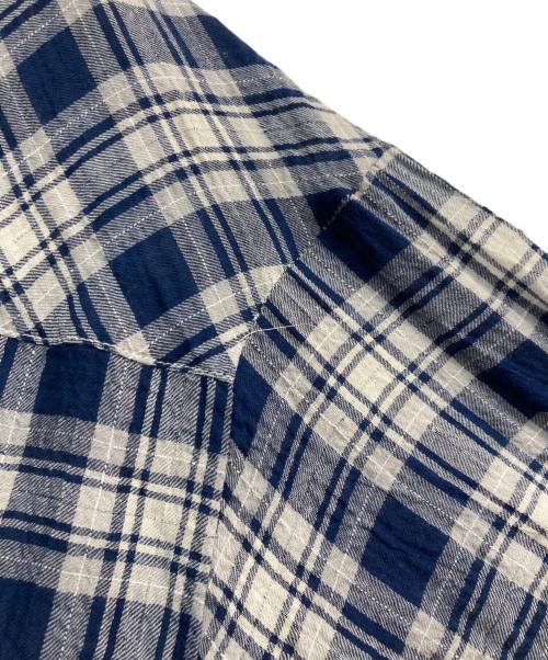 Snidel（スナイデル）Snidel (スナイデル) バリエシャツ　25SS　SWFB251173 ホワイト×ネイビー サイズ:1の古着・服飾アイテム