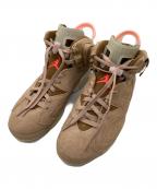 NIKE×Travis Scottナイキ×トラヴィススコット）の古着「AIR JORDAN 6 RETRO SP BRITISH KHAKI」｜ブラウン