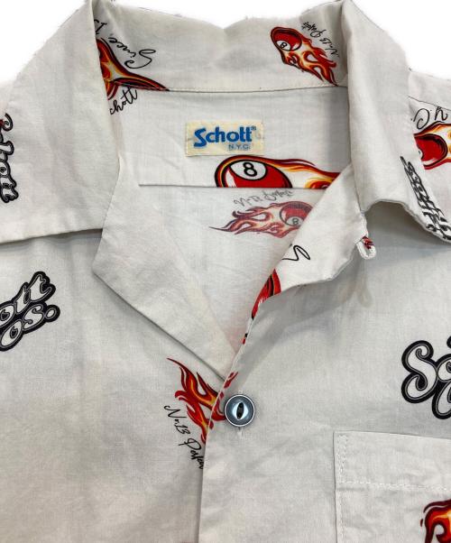 Schott（ショット）Schott (ショット) ボーリングシャツ　3115063 ホワイト サイズ:Sの古着・服飾アイテム