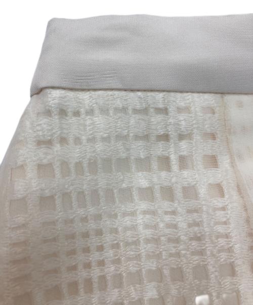 Diagram（ダイアグラム）Diagram (ダイアグラム) メッシュフリンジスカート　0323221199-00 アイボリー サイズ:36の古着・服飾アイテム