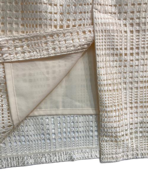 Diagram（ダイアグラム）Diagram (ダイアグラム) メッシュフリンジスカート　0323221199-00 アイボリー サイズ:36の古着・服飾アイテム