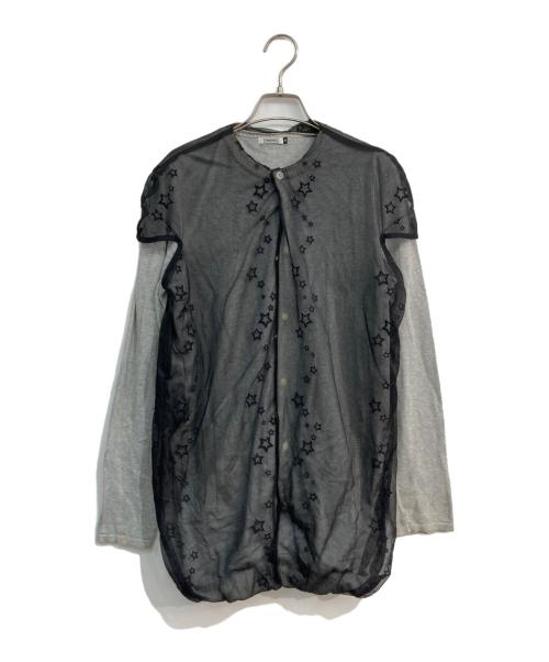 UNDERCOVER（アンダーカバー）UNDERCOVER (アンダーカバー) シースルカーディガン グレー サイズ:Mの古着・服飾アイテム