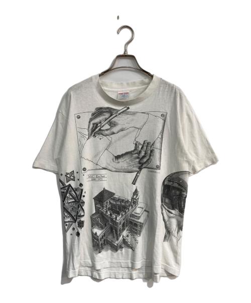 SoF Tee（ソフ ティー）SoF Tee (ソフ ティー) プリントTシャツ ホワイト サイズ:Mの古着・服飾アイテム