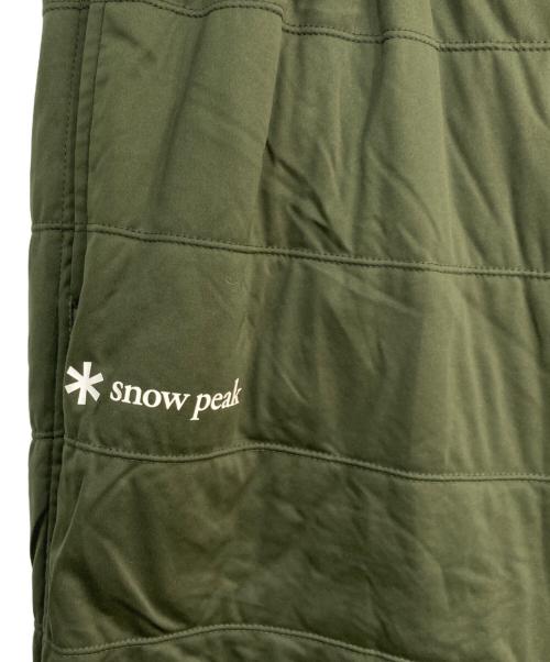 Snow peak（スノーピーク）Snow peak (スノーピーク) WIND AND SEA (ウィンダンシー) フレキシブルインサレーションパンツ グリーン サイズ:Lの古着・服飾アイテム