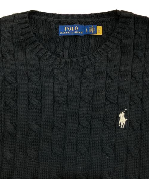 POLO RALPH LAUREN（ポロ・ラルフローレン）POLO RALPH LAUREN (ポロ・ラルフローレン) 長袖ニット　IT0394310963 ブラック サイズ:Lの古着・服飾アイテム