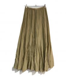 CP Shades×Ron Herman（シーピーシェイズ×ロンハーマン）の古着「コットンシルクブレンドフレアスカート　3110500159」｜ベージュ