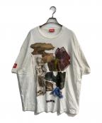 DIESELディーゼル）の古着「ロゼル デジタルプリント ロゴ ルーズフィット」｜ホワイト