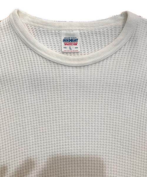 IRON HEART（アイアンハート）IRON HEART (アイアンハート) サーマルカットソー アイボリー サイズ:Lの古着・服飾アイテム