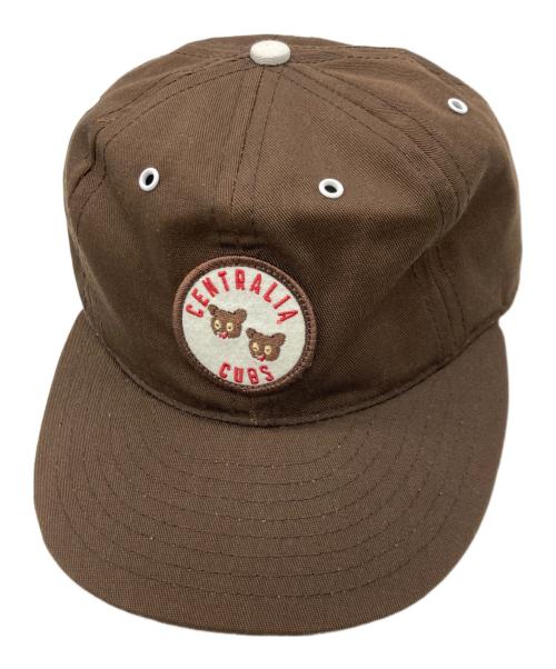 EBBETS FIELD FLANNELS（エベッツフィールドフランネルズ）EBBETS FIELD FLANNELS (エベッツフィールドフランネルズ) Centralia Cubs CAP ブラウンの古着・服飾アイテム