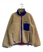 Patagoniaパタゴニア）の古着「Classic Retro Cardigan　23024 　01年製 　USA製」｜ベージュ×ブルー