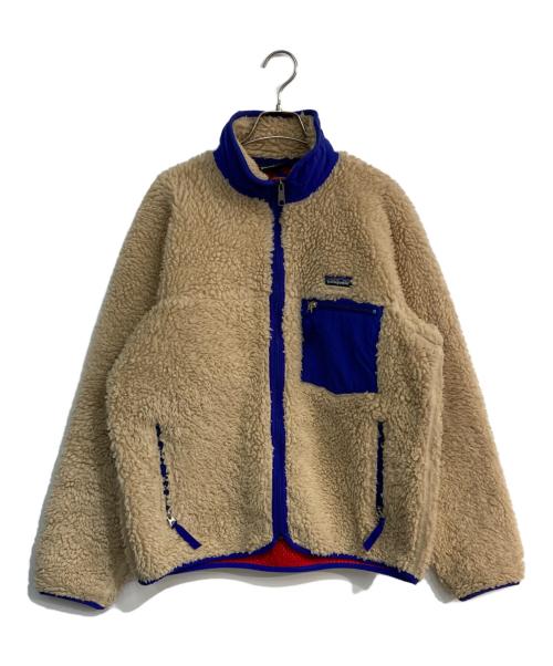 Patagonia（パタゴニア）Patagonia (パタゴニア) Classic Retro Cardigan　23024 　01年製 　USA製 ベージュ×ブルー サイズ:Mの古着・服飾アイテム