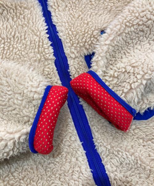 Patagonia（パタゴニア）Patagonia (パタゴニア) Classic Retro Cardigan　23024 　01年製 　USA製 ベージュ×ブルー サイズ:Mの古着・服飾アイテム