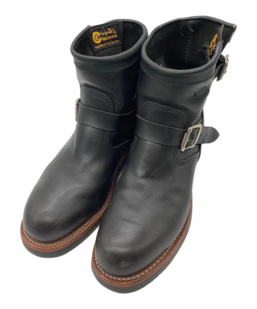 CHIPPEWA（チペワ）CHIPPEWA (チペワ) 7スティールトゥエンジニアブーツ ブラック サイズ:26cmの古着・服飾アイテム