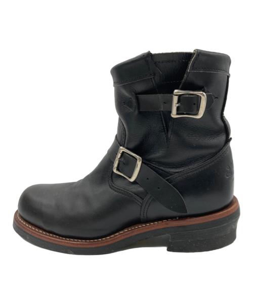 CHIPPEWA（チペワ）CHIPPEWA (チペワ) 7スティールトゥエンジニアブーツ ブラック サイズ:26cmの古着・服飾アイテム