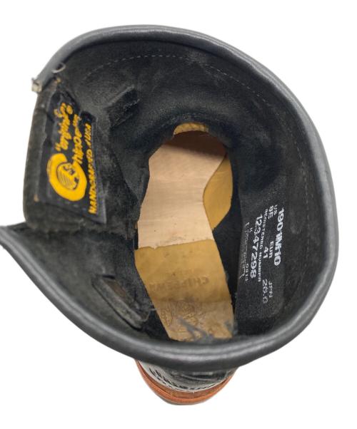 CHIPPEWA（チペワ）CHIPPEWA (チペワ) 7スティールトゥエンジニアブーツ ブラック サイズ:26cmの古着・服飾アイテム