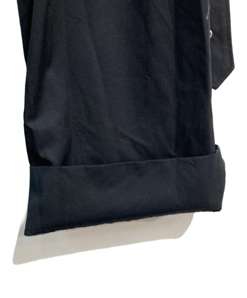 JOHN LAWRENCE SULLIVAN（ジョン ローレンス サリバン）JOHN LAWRENCE SULLIVAN (ジョン ローレンス サリバン) Wool gabardine bondage trousers ネイビー サイズ:44の古着・服飾アイテム