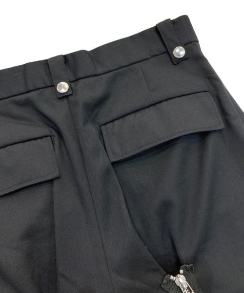 JOHN LAWRENCE SULLIVAN（ジョン ローレンス サリバン）JOHN LAWRENCE SULLIVAN (ジョン ローレンス サリバン) Wool gabardine bondage trousers ネイビー サイズ:44の古着・服飾アイテム