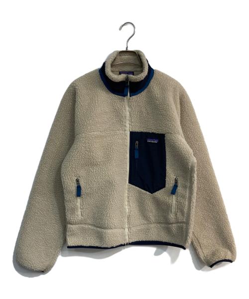 Patagonia（パタゴニア）Patagonia (パタゴニア) クラシック・レトロX・ジャケット　23056　FA19 ナチュラル×ネイビー サイズ:Sの古着・服飾アイテム