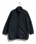 DESCENTE dddデサントディーディーディー）の古着「LIGHT PUFF CARDIGAN LONG JACKET　DHUSJC31」｜ブラック