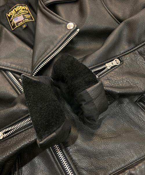 VANSON（バンソン）VANSON (バンソン) C2Rダブルライダースレザージャケット　 USA製 ブラック サイズ:38の古着・服飾アイテム
