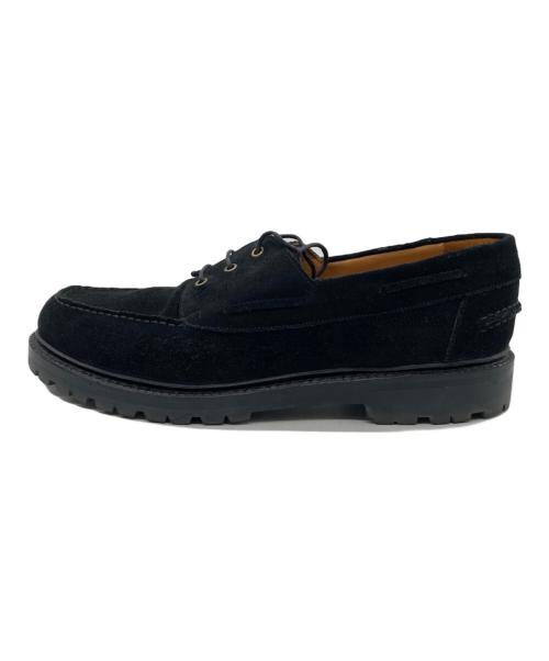 Jalan Sriwijaya（ジャランスリウァヤ）Jalan Sriwijaya (ジャランスリウァヤ) BOAT SHOES ブラック サイズ:7 1/2の古着・服飾アイテム