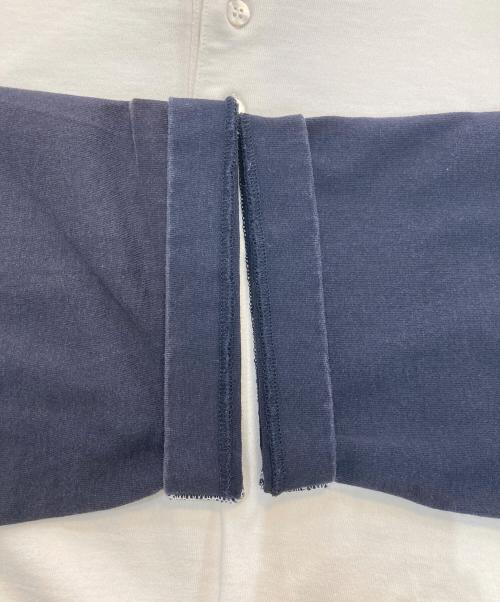 BLURHMS（ブラームス）BLURHMS (ブラームス) ヘンリーネックカットソー　BHS21F001WSM ベージュ×ブラック サイズ:4の古着・服飾アイテム