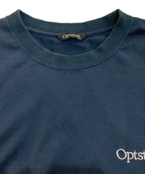 optsuff（オプトスタフ）optsuff (オプトスタフ) DRAWSTRING T-SHIRT ネイビー サイズ:Lの古着・服飾アイテム