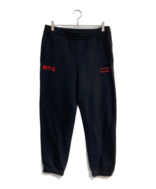 ENNOY（エンノイ）ENNOY (エンノイ) Netflix (ネットフリックス) スウェットパンツ ブラック サイズ:Lの古着・服飾アイテム